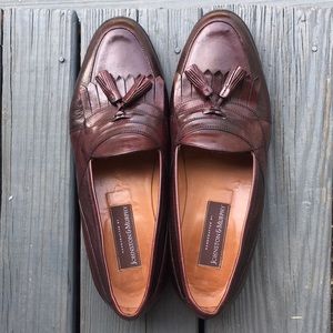 Johnson and Murphy oxblood loafers